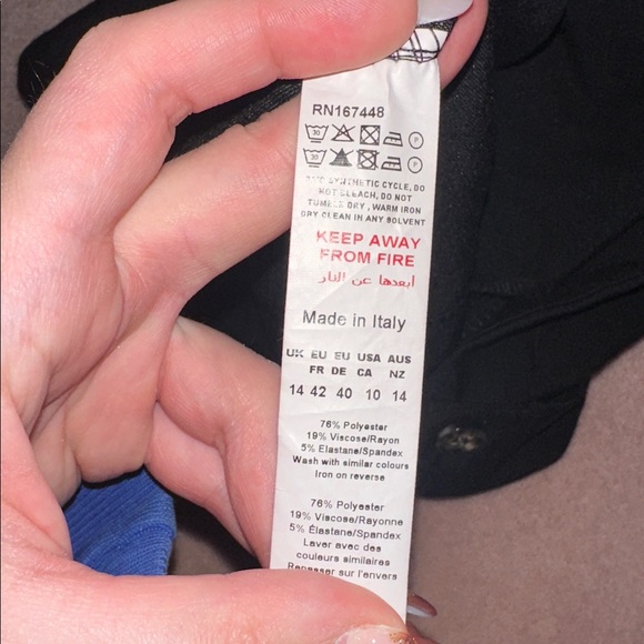 boohoo Black Mini Skirt Business Casual Pockets - Picture 8 of 8